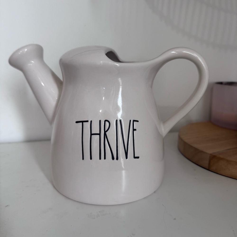 New Rae Dunn Thrive Water Can 7” Tall